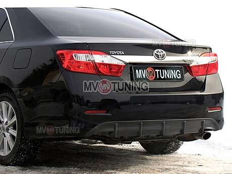 Rear bumper diffuser var№1 for painting MV-Tuning for Toyota Camry V50 2012-2014