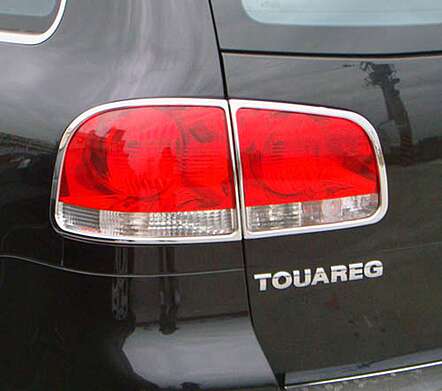 Rear light covers chrome IDFR 1-VW700-02C for Volkswagen Touareg 2003-2007