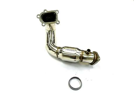 Down Pipe Exhaust OBX Racing 12-2001-4CAT for Mazda 3 MPS / Mazdaspeed 2.3L Turbo 2010-2013