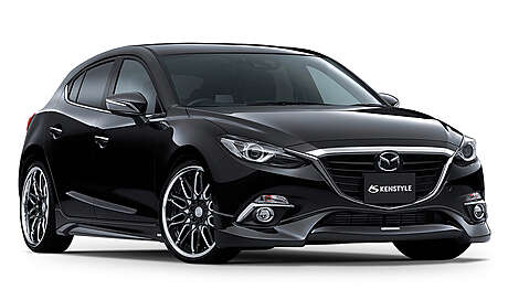 Front skirt Kenstyle for Mazda 3 and Mazda Axela in the back of BM 2014-2018