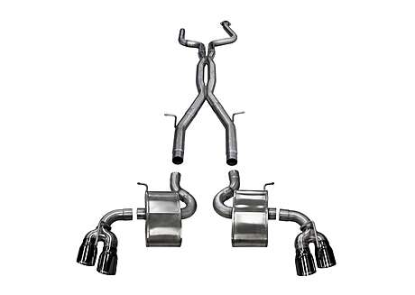 Corsa Performance 14770BLK Xtreme+ Cat-Back Exhaust System Fits 16-22 Camaro