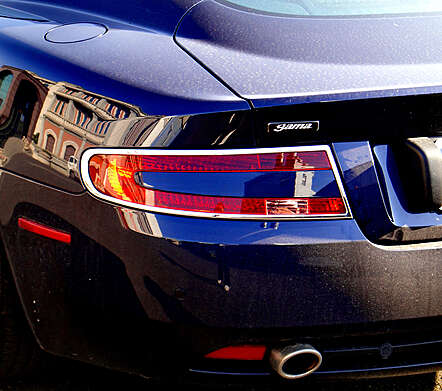 Chrome tail light covers IDFR 1-AM001-02C for Aston Martin DB9 2003-2008