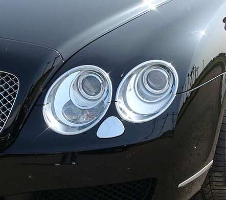 Headlight washer pads chrome IDFR 1-BT611-03C for Bentley Continental Flying Spur 2005-2009