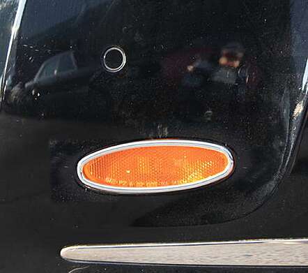 Окантовки катафотов в переднем бампере хромированные IDFR 1-BT601-07C для Bentley Continental GT 2DR 2003-2012
