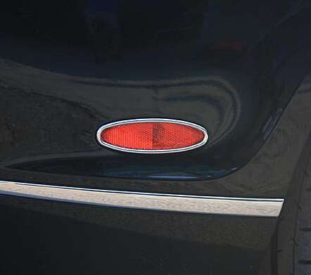 Rear bumper reflector surrounds chrome IDFR 1-BT601-08C for Bentley Continental GT 2DR 2003-2012