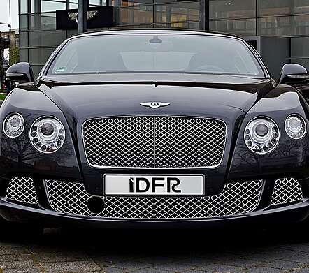 Grilles in the front bumper chrome IDFR 1-BT604-10C for Bentley Continental GT 2012-2013