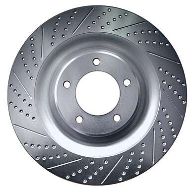 ROTORA Front Brake Discs with Notches and Perforations