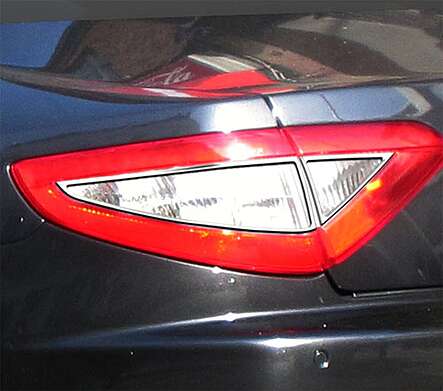 Накладки на задние фонари хромированные V2 IDFR 1-MT001-09C для Maserati GT 2008-