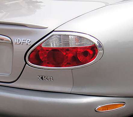 Chrome Tail Lights Overlays IDFR 1-JR401-02C Jaguar XK8 1996-2006