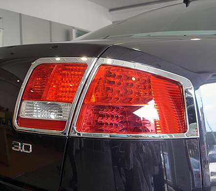 Chrome Tail Lights Trims IDFR 1-AD231-02C Audi A8 2004-2008