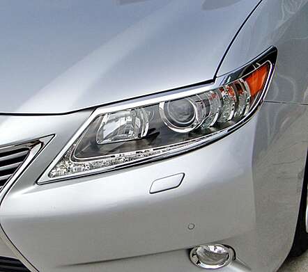 Chrome headlight covers IDFR 1-LS054-01C for Lexus ES350 2013-2015
