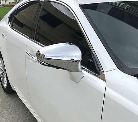 Chrome mirror caps IDFR 1-LS055-04C for Lexus ES200 2016-2018