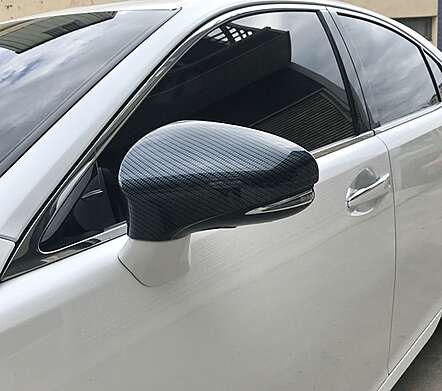 Carbon mirror caps IDFR 1-LS055-04CN for Lexus ES200 2016-2018
