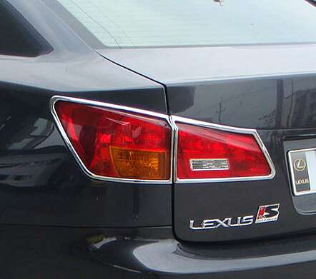 Rear light covers chrome IDFR 1-LS301-02C for Lexus IS250 2006-2008