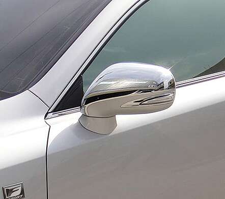 Covers for mirrors chrome IDFR 1-LS302-05C for Lexus IS250 2008-2013