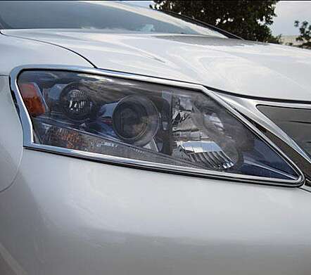Chrome headlight covers IDFR 1-LS280-01C for Lexus HS250 2009-2018