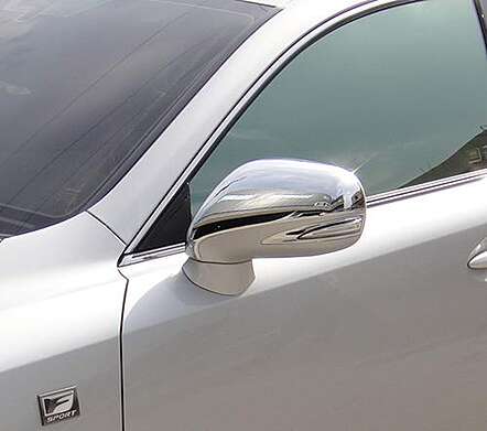 Chrome mirror caps IDFR 1-LS280-03C for Lexus HS250 2009-2018