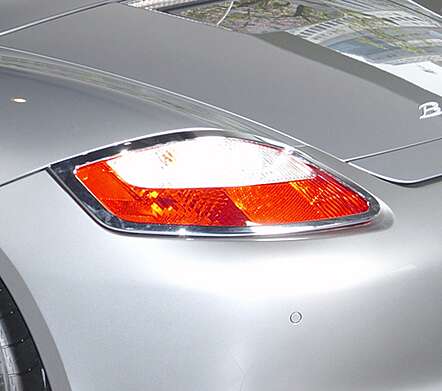 Накладки на задние фонари хромированные IDFR 1-PS101-02C для Porsche Boxster S 2005-