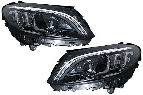 Full Multibeam LED Headlights suitable for Mercedes C-Class W205 S205 (2014-2018) LHD