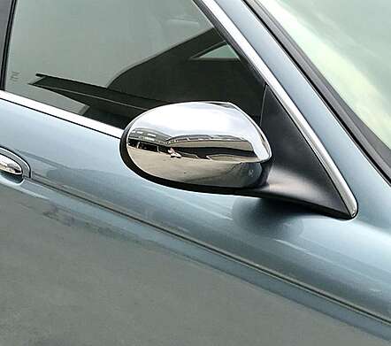 Covers for mirrors chrome IDFR 1-JR811-03C for Jaguar S-Type 1998-2003