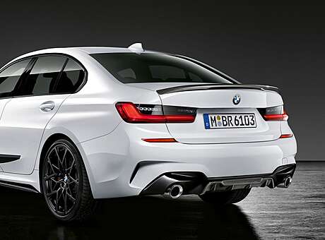 Rear bumper diffuser (carbon) M Performance for BMW G20 M-Sport (original, Germany)