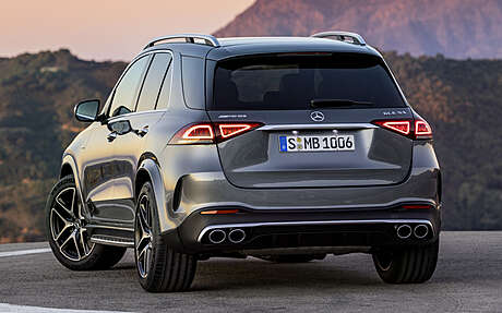 Rear bumper diffuser with nozzles GLE53 AMG for Mercedes GLE W167 (original, Germany)