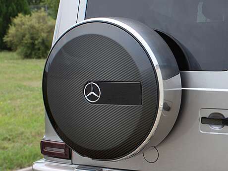 Spare wheel cover (carbon) Lumma CLR G770 for Mercedes W464 / W463A new (original, Germany)