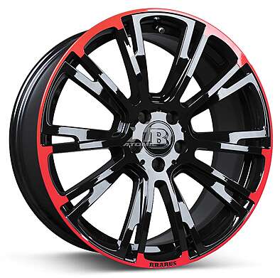 Wheel disks R19 set Brabus Monoblock R red/black for Mercedes Viano (W447) (original, Germany)