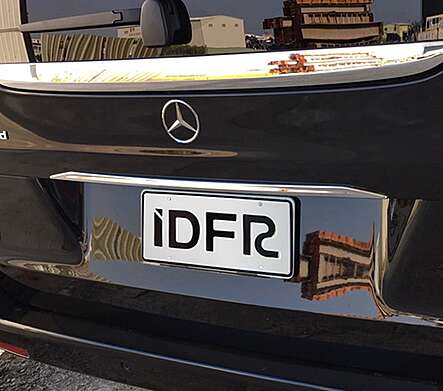 Molding over trunk lid number (size 800*20mm) IDFR 1-MB705-07C for Mercedes-Benz W447 V-Class 2014-2019