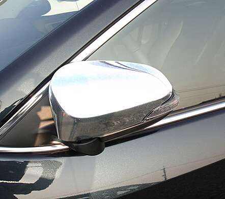 Chrome plated mirror caps IDFR 1-TA225-03C for Toyota Camry V50 2011-2015