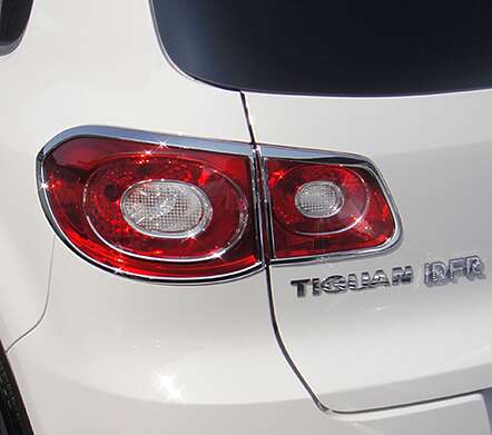 Rear light covers chrome IDFR 1-VW650-02C for Volkswagen Tiguan 2007-2011