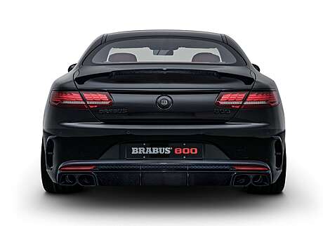 Rear bumper diffuser (carbon) Brabus 217-463-00-B for Mercedes S63 AMG Coupe restyling (C217) 2018-2022