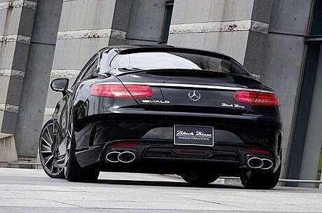 Glass spoiler (with carbon) WALD Black Bison for Mercedes S-class Coupe (C217) (original, Japan)