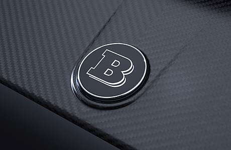 Hood emblem Brabus for Mercedes AMG GT-S (original, Germany)