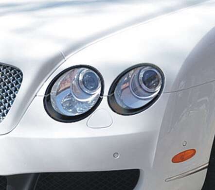 Headlight covers black IDFR 1-BT611-01BK for Bentley Continental Flying Spur 2005-2009