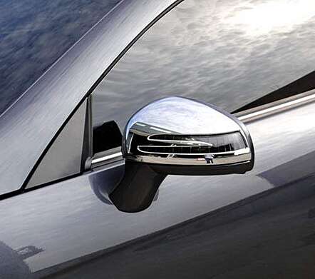 Chrome mirror caps IDFR 1-MB682-04C for Mercedes-Benz R172 SLK Class 2011-2015