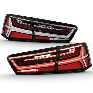 Tail Lights Led Red Anzo 321352 Audi A6 / S6 2012-2018
