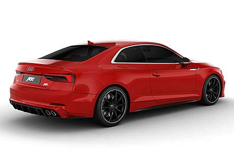 Rear bumper diffuser with muffler and nozzles ABT Sportsline 8W608004130-1 for Audi A5 (8W) (original, Germany)