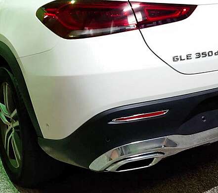 Chrome rear bumper reflectors IDFR 1-MB357-09C for Mercedes-Benz GLE -Class Coupe C167 2020-2023