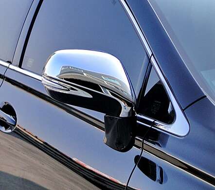 Chrome plated mirror caps IDFR 1-LS603-04C for Lexus RX 350 RX 450h 2012-2015