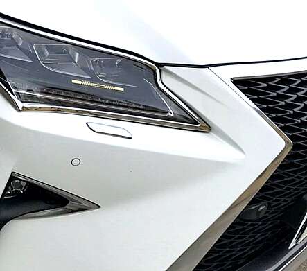 Headlight washer pads in the front bumper chrome IDFR 1-LS604-03C for Lexus RX 2016-2020
