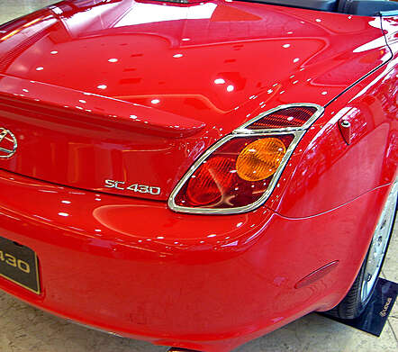 Rear light covers chrome IDFR 1-LS700-02C for Lexus SC 430 2001-2005