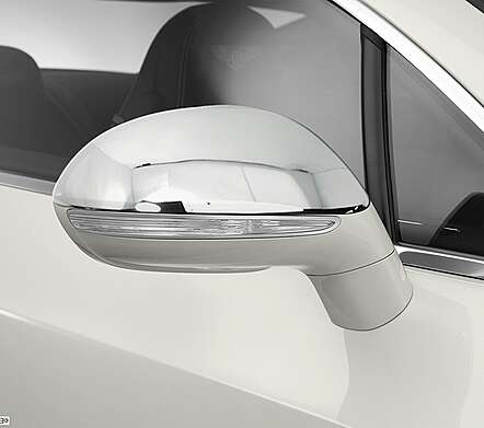 Chrome plated mirror caps IDFR 1-BT604-04C for Bentley Continental GT 2012-2013