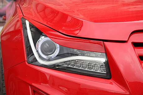 Cilia on headlights MV-Tuning Chevrolet Cruze var №2 2008-2014