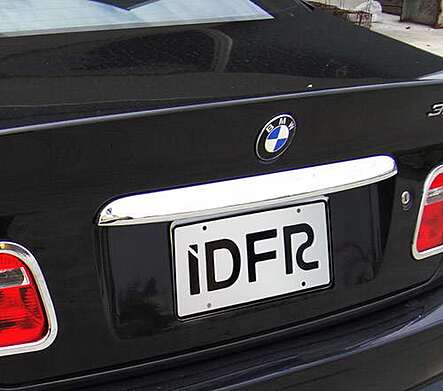IDFR 1-BW103-03C chrome trim over trunk lid number for BMW E46 4D 2001-2005