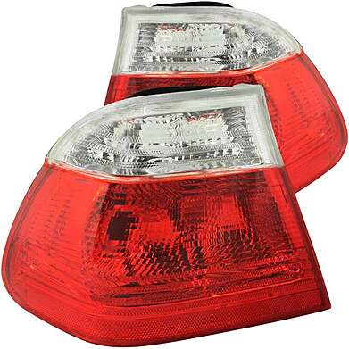 Tail Lights Red Anzo 221218 BMW E46 4D 1999-2001