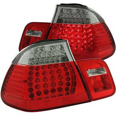 Tail lights Red Led Anzo 321004 BMW E46 4DR 1999-2001