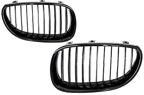 Front Grills suitable for BMW 5 Series E60 (2003-2009) Piano Black