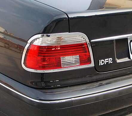 Rear light covers chrome IDFR 1-BW201-02C for BMW E39 1996-2003