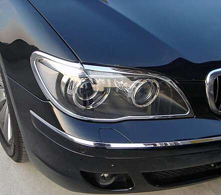 Chrome Headlights Trims IDFR 1-BW402-01C BMW E65 2005-2009